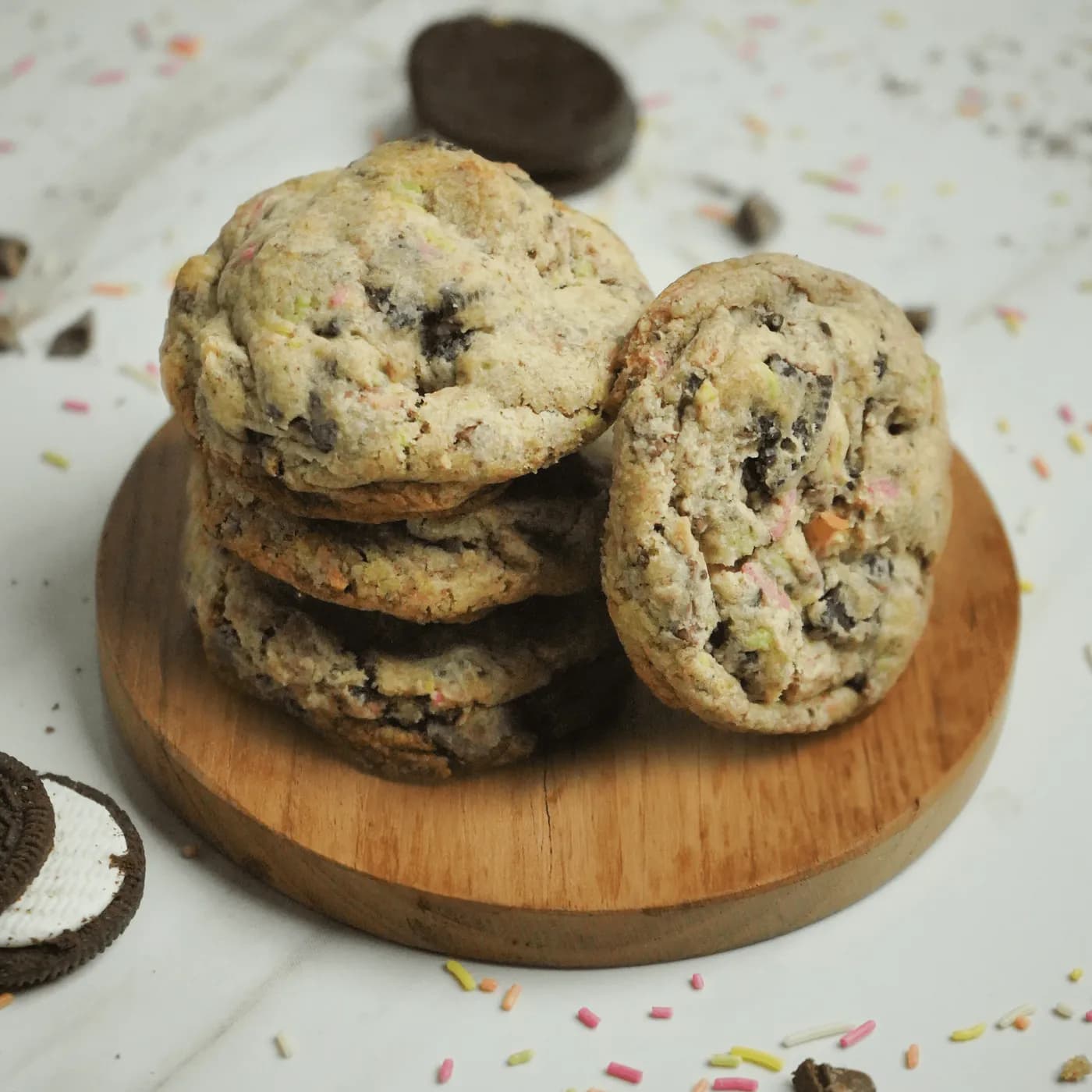 Cream cheese sprinkle